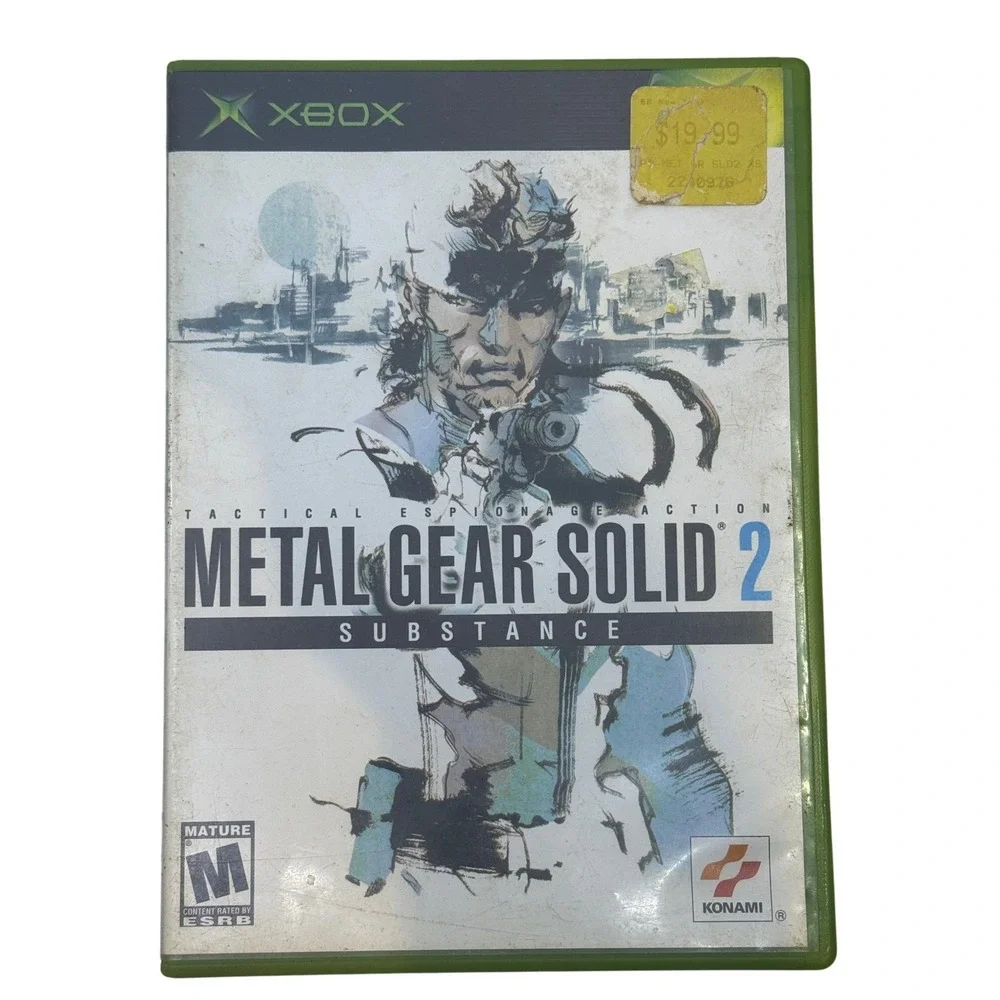 Metal Gear Solid 2 Substance Microsoft Xbox Game Konami Tactical Espionage